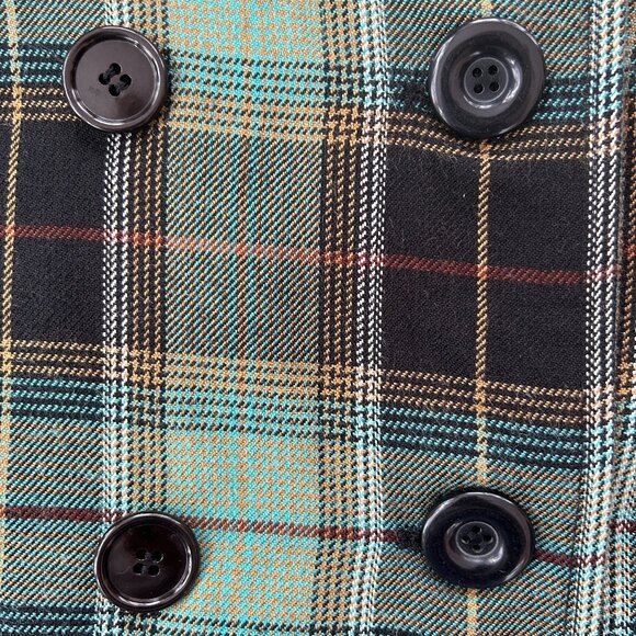 Steve Madden Preppy Plaid Tartan Jacket - Medium - Picture 11 of 11